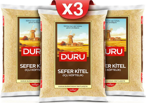 Duru Sefer Kitel (İçli Köftelik) 1 kg x 3 paket