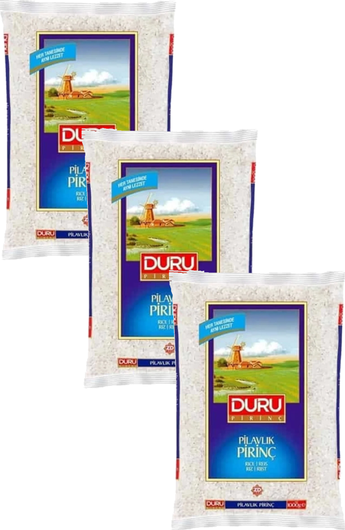 Duru Pirinç Pilavlık Yerli 1000 Gr x 3 Adet