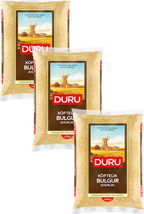 Duru Köftelik Bulgur 1 kg Kısırlık x 3 Adet