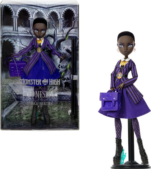 JDR71 Monster High Koleksiyon - Wednesday Bianca Bebek
