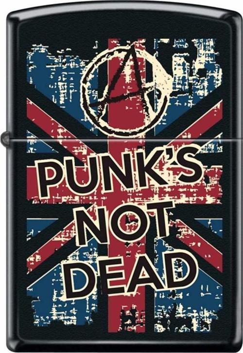 Çakmak Punks Not Dead Poster Black Matte