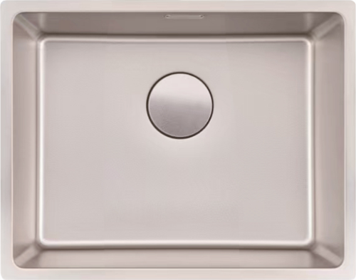 IVENTO - SİLVER 54 CM TEZGAHALTI / TEZGAHÜSTÜ PASLANMAZ ÇELİK EVİYE 540*440*210