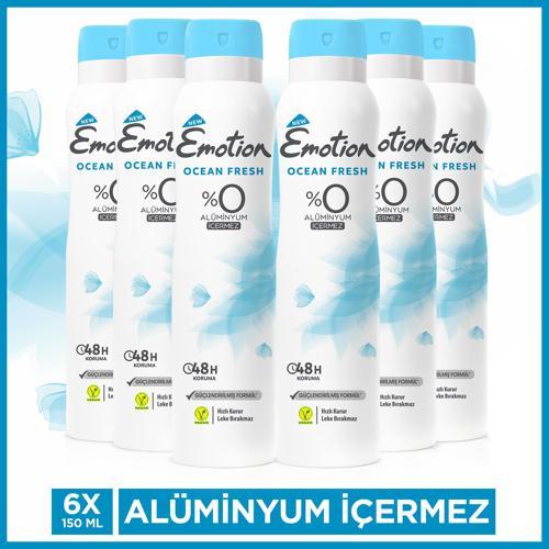 Ocean Fresh Kadın Deodorant 6x150ml