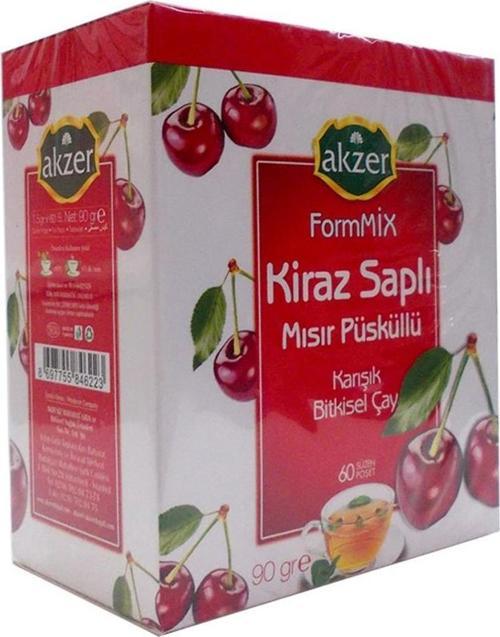 Formmix Kiraz Saplı Mısır Püsküllü Süzen Poşet Çay 60x1.5G