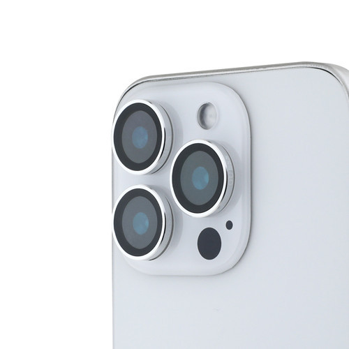 İphone 17 Pro Max Uyumlu Lisanslı Metal Kamera Lens Koruyucu Gümüş