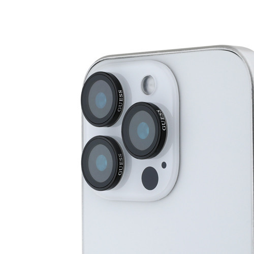 İphone 17 Pro Max Uyumlu Lisanslı Metal Kamera Lens Koruyucu Siyah