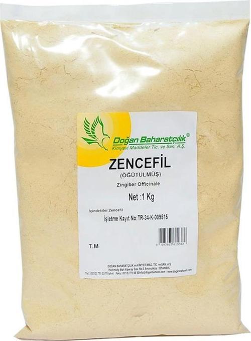 Baharatçılık Toz Zencefil 1  kg Kiloluk Paket Öğütülmüş