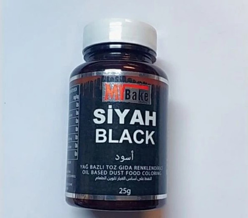 YAĞ BAZLI TOZ BOYA MY BAKE 25 GR SİYAH