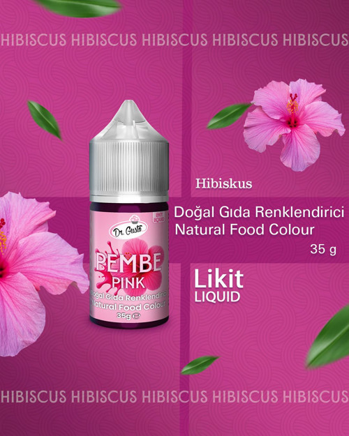 DOĞAL LİKİT GIDA BOYASI DR.GUSTO 35 GR PEMBE
