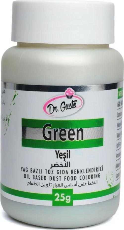 YAĞ BAZLI TOZ BOYA DR.GUSTO 25 GR YEŞİL
