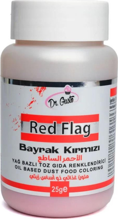 YAĞ BAZLI TOZ BOYA DR.GUSTO 25 GR BAYRAK KIRMIZI
