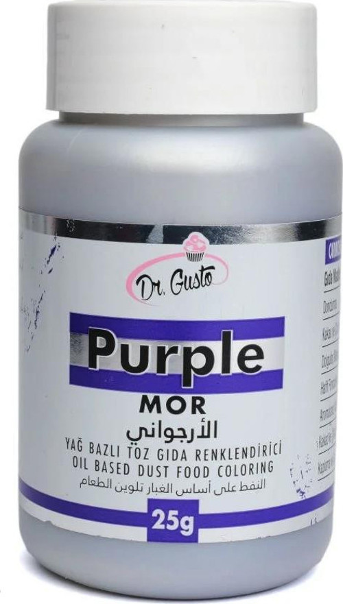 YAĞ BAZLI TOZ BOYA DR.GUSTO 25 GR MOR