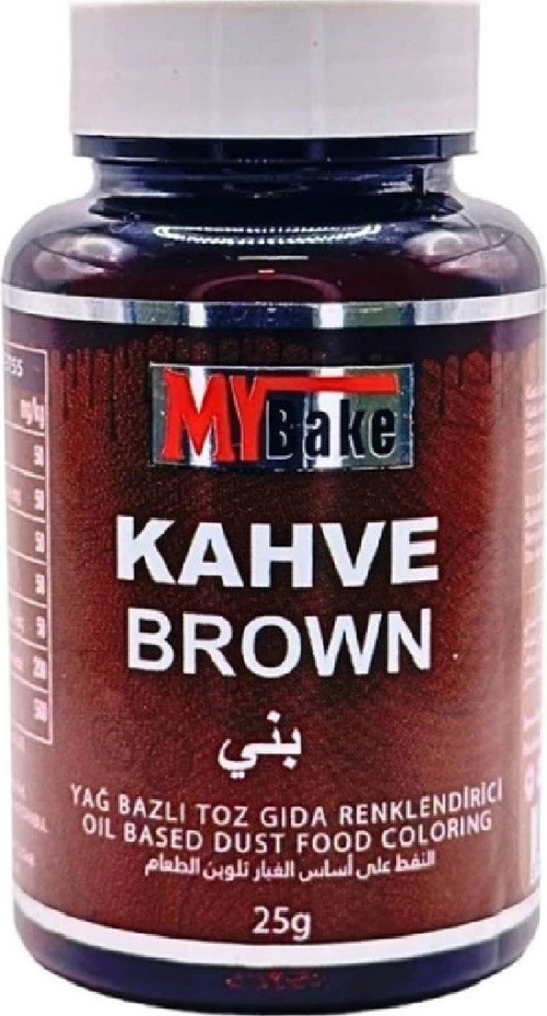 YAĞ BAZLI TOZ BOYA MY BAKE25 GR KAHVE