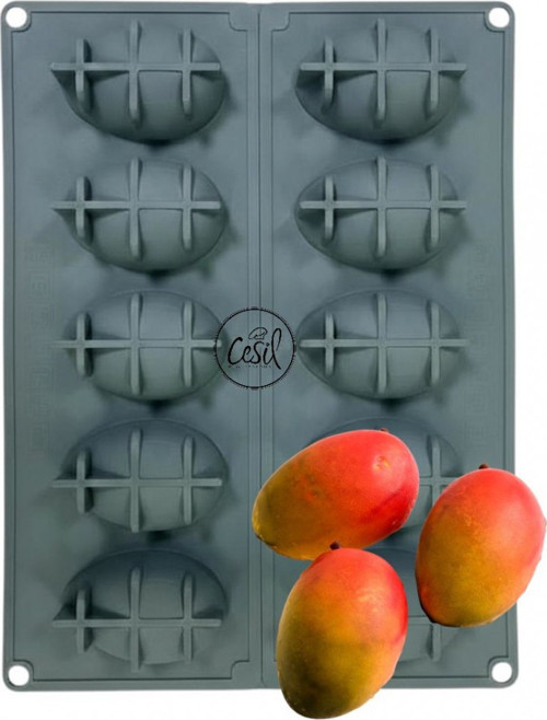 SİLİKON KALIP MANGO 40X30 10 LU