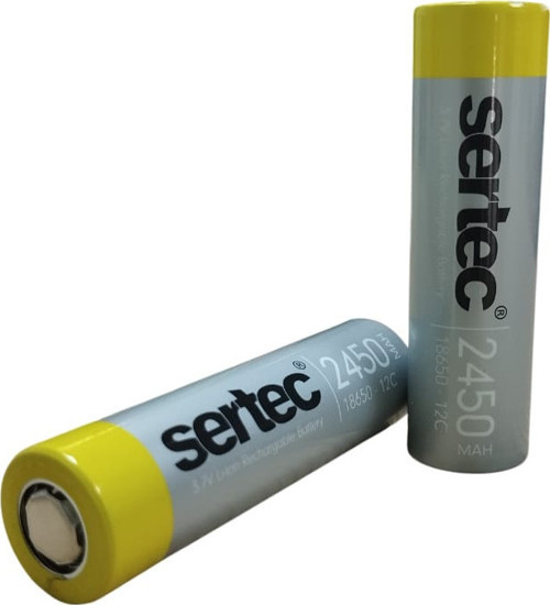 18650 3.7V 2450 Mah 12C Li-Ion Şarjlı Pil