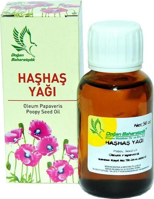 Baharatçılık Haşhaş Yağı 50 cc Doğal Saf Cam Şişe