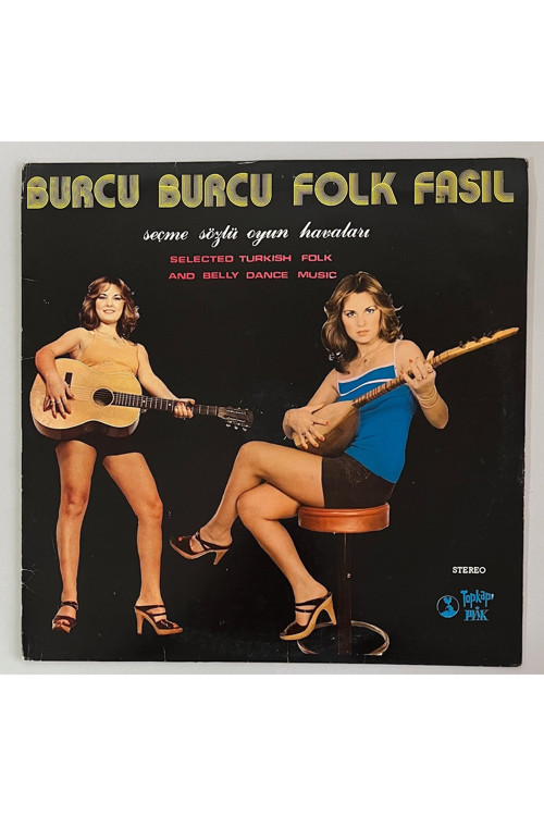 Burcu Burcu Folk Fasıl Seçme Sözlü Oyun Havaları Lp Plak (Dönem Baskı Plak)