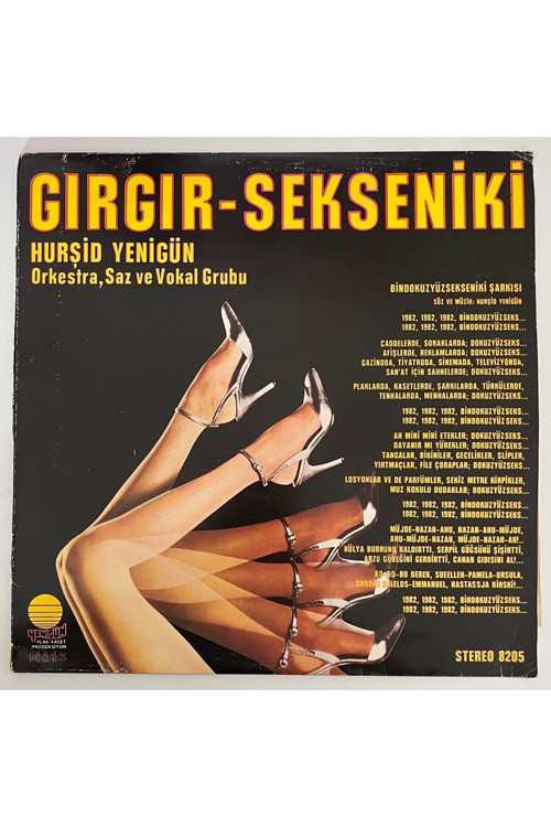 Hurşid Yenigün Grubu Gırgır Sekseniki Lp Plak (1982 Dönem Baskı)