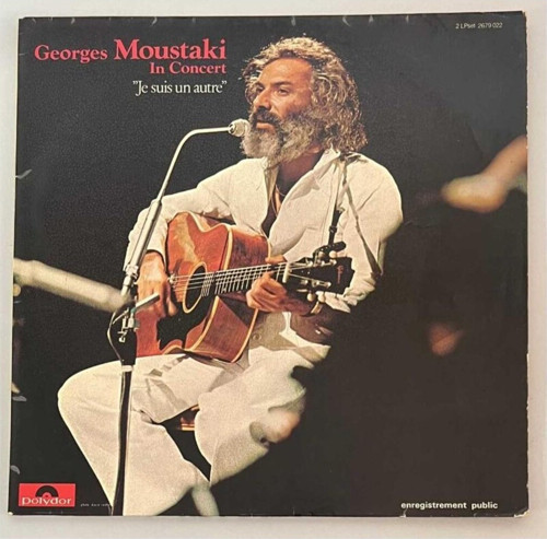 Georges Moustaki Concert Double Lp Plak (Orjinal 1973 Alman Dönem Baskı)