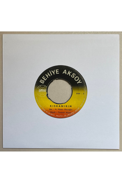 Behiye Aksoy Sevmekten Kim Usanır - Kıskanırım 45’lik plak (Orijinal Dönem Baskı)