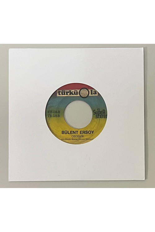 Bülent Ersoy Geceler - Beddua Alman Baskı 45 lik Plak (Orjinal 1980 Dönem Alman Baskı Plak)