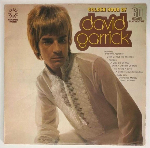 David Garrick Golden Hour Of David Garrick Lp Plak (1973 Avrupa Baskı)