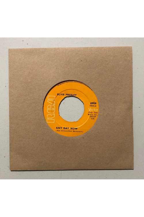 Elvis Presley Any Day Now - Fin The Ghetto 45 lik Plak (Orjinal Dönem Baskı Plak)