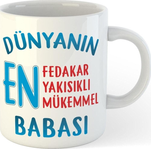 Babalar Günü Hediyesi Baskılı Kupa Bardak
