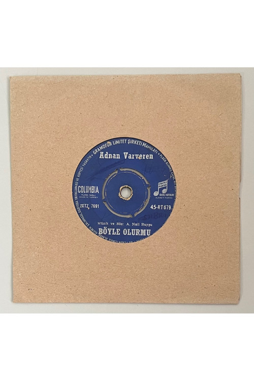 Adnan Varveren Böyle Olurmu - Altın Kafes 45 lik Plak (Orijinal Dönem Baskı Plak)