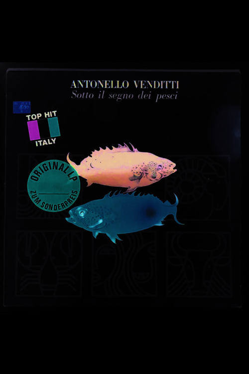 Antonello Venditti Sotto Il Segno Dei Pesci Lp Plak (Orjinal 1978 Alman Baskı)
