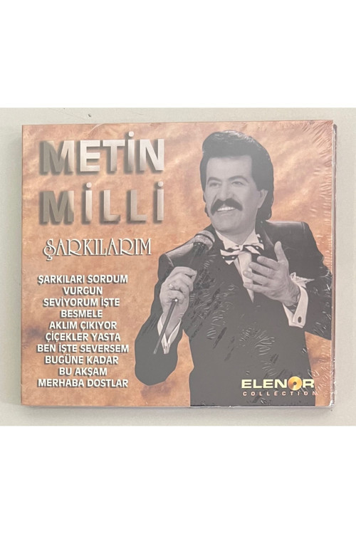 Metin Milli Şarkılarım Cd (Jelatininde Sıfır Orjnal Dönem Baskı Cd)