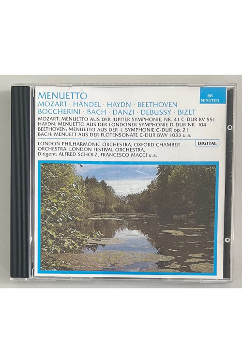 Menuetto Mozart Handel Haydn Beethoven.. Cd (Orjinal Dönem Baskı)