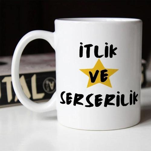 Beyaz Yazılı Esprili Kupa Bardak Komik Yazılı Kupa