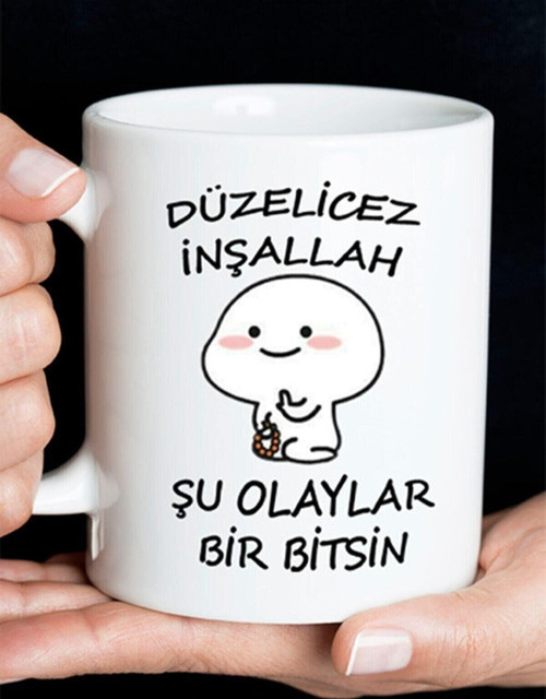 Düzelicez Inşallah Baskılı Kupa