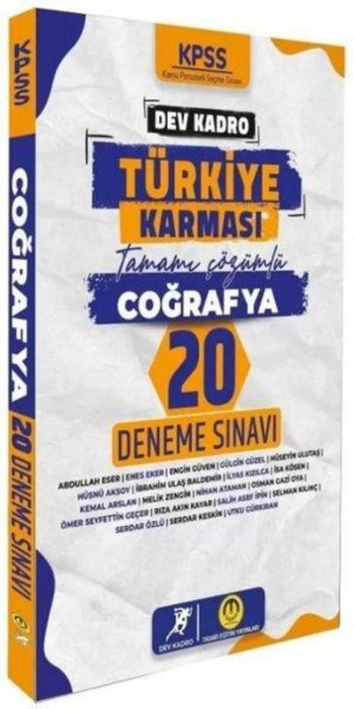 KPSS Coğrafya Dev Kadro Türkiye Karması 20 Deneme Çözümlü