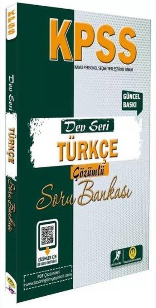 KPSS Türkçe Dev Seri Soru Bankası Çözümlü