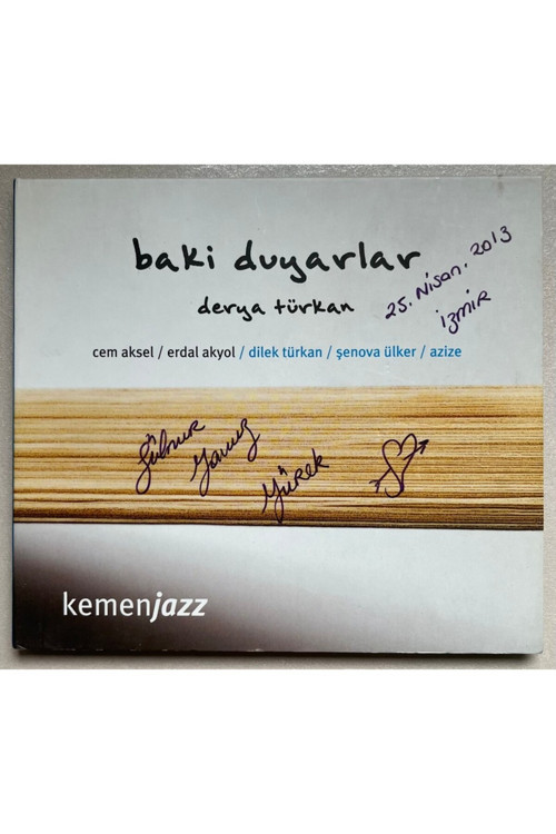 Baki Duyarlar Derya Türkan Kemanjazz Cd (Orjnal Dönem Baskı Cd Kartonette Yazı Mevcuttur)
