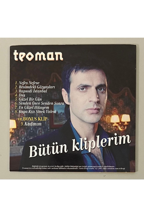 Teoman Bütün Kliplerim Cd (Orijinal Dönem Baskı Cd)