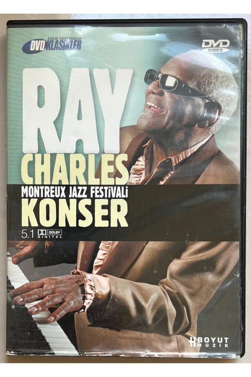 Ray Charles Montreux Jazz Festivali Konser Dvd Cd (Orjnal Dönem Baskı Dvd)