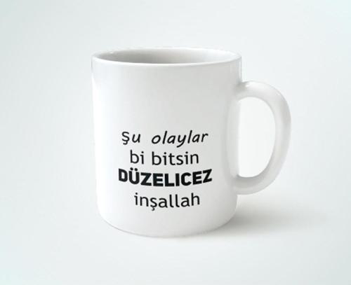 Düzelicez Mizah Baskılı Kupa Bardak