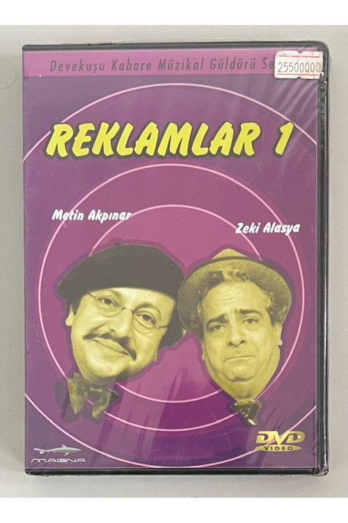 Metin Akpınar Zeki Alasya Reklamlar 1 Dvd (Jelatininde Sıfır Orijnal Dvd)