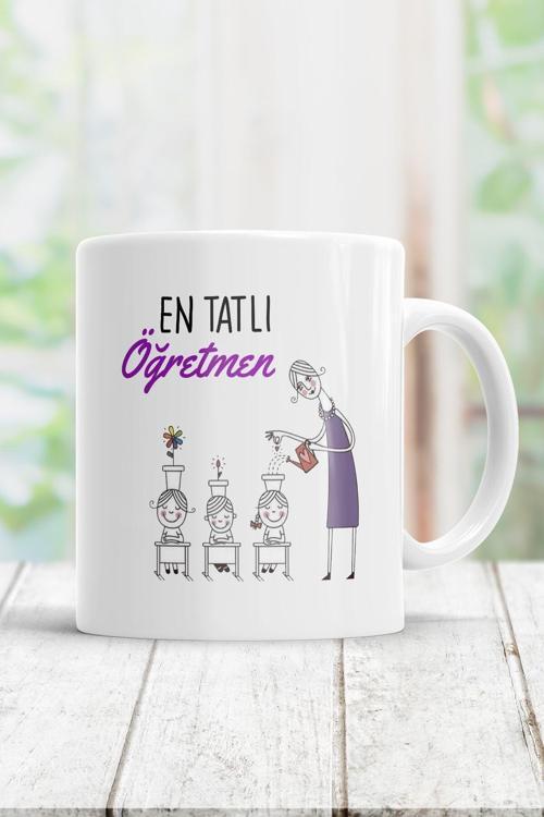 Hediyesenesi En Tatlı Öğretmen Kupa Bardak