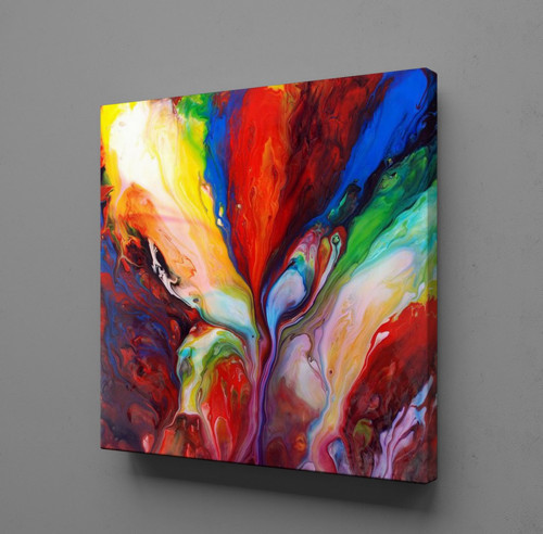 RENKLİ KANVAS TABLO 90x90cm
