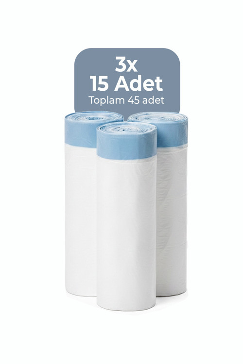 Otomatik Kedi Tuvaleti Poşeti - 3 Rulo X 15 Adet