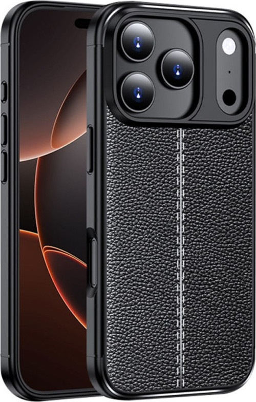 iPhone 17 Pro Max uyumlu Kılıf Niss Silikon Deri Görünümlü