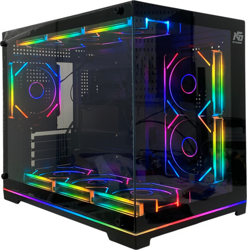 Orion Neon 6x ARGB Fan Kumanda ve Kontrolcü Micro ATX Boş Bilgisayar Kasası Siyah