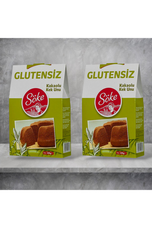 Glutensiz Kek Unu Kakaolu 225 Gr X 2 Adet