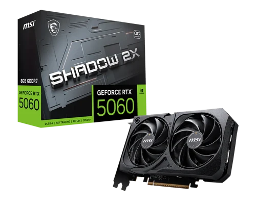 GeForce RTX 5060 8GB Shadow 2X OC MAX GDDR7 128Bit DX12 Gaming (Oyuncu) Ekran Kartı