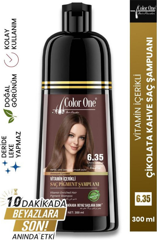 Vitamin İçerikli Saç Pigment Şampuanı Unisex 300 Ml 6.35 Çikolata Kahve