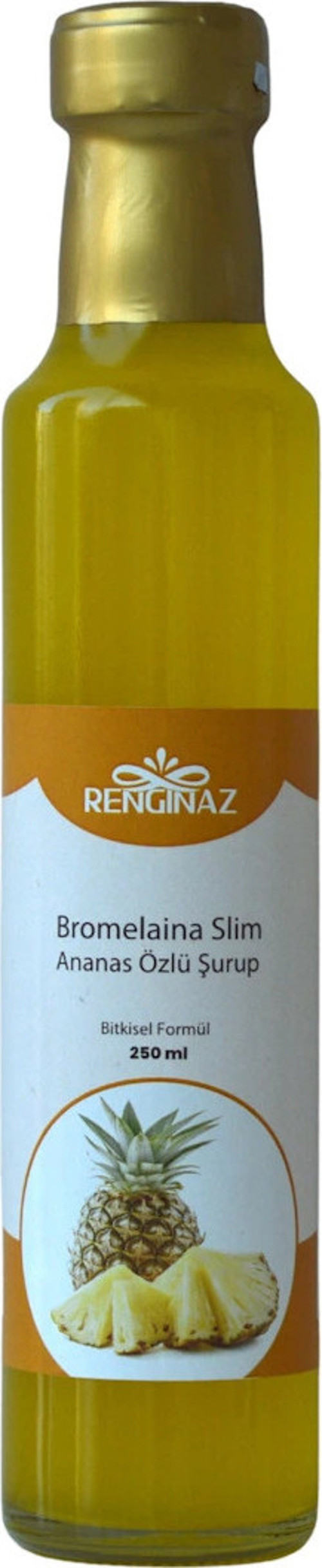 Bromelaina Slim Ananas Özlü Şurup 250 ml